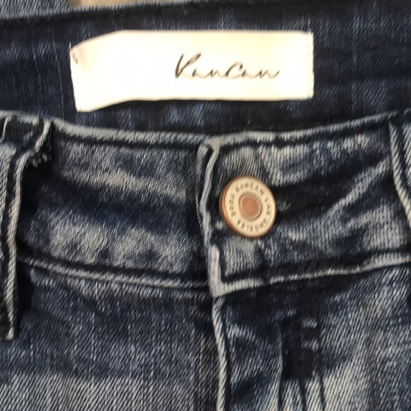 KanCan KC8356M Distressed Medium Rise Busted Knee Skinny Jeans size 27 - Picture 10 of 13
